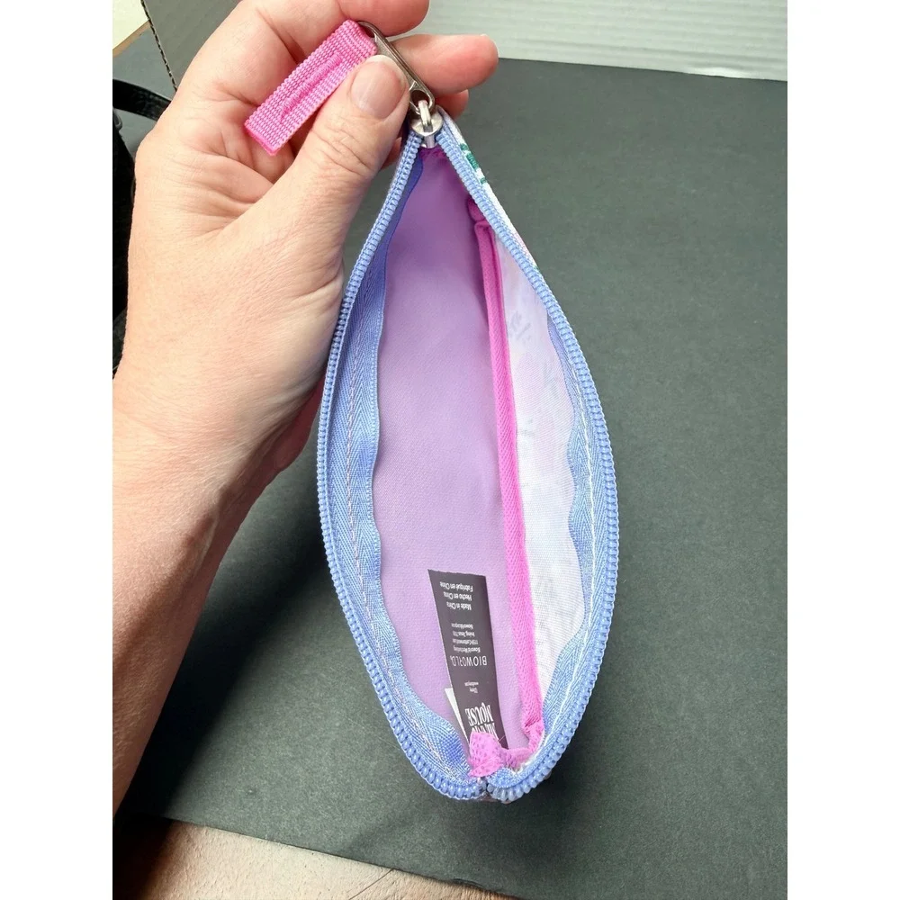 Disney Minnie Mouse Lavender Floral Pencil Case Pouch